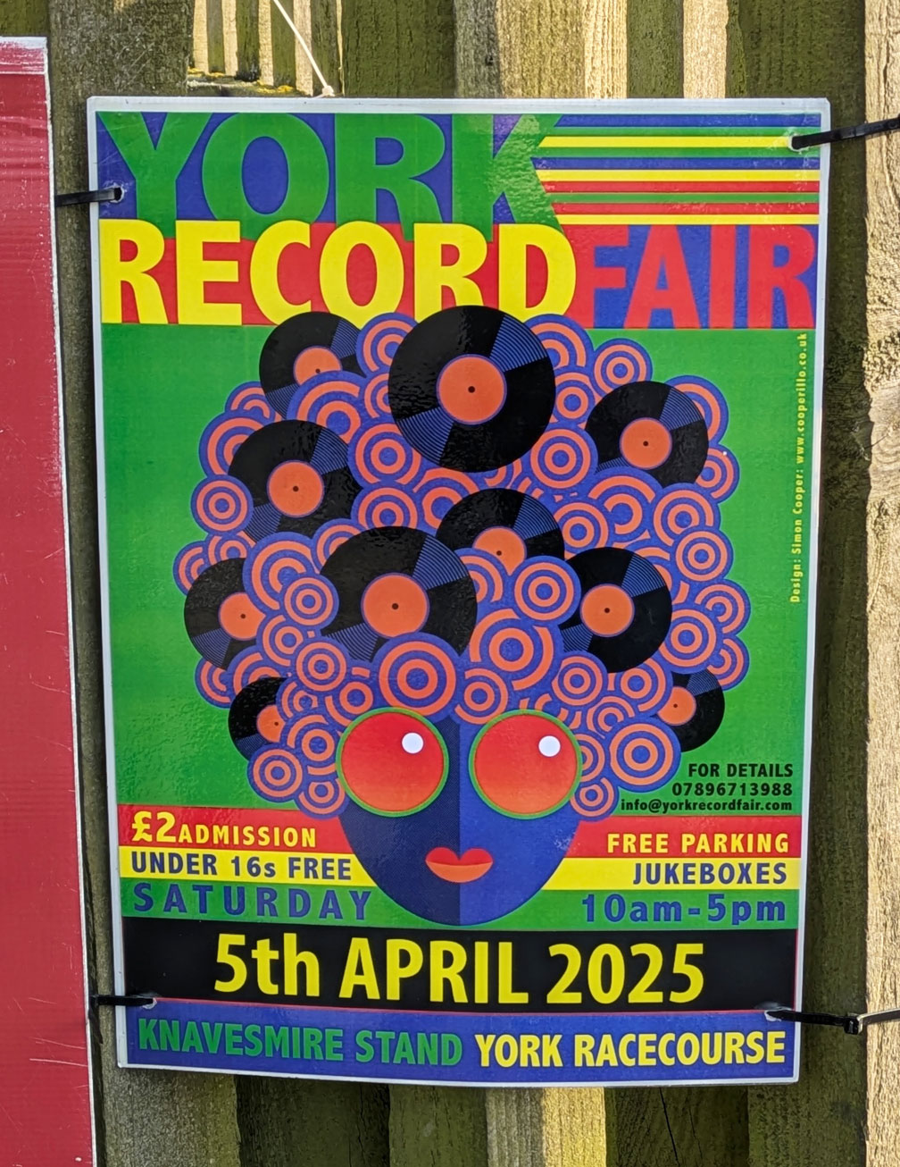 York Record Fair Saturday 5th April 2025